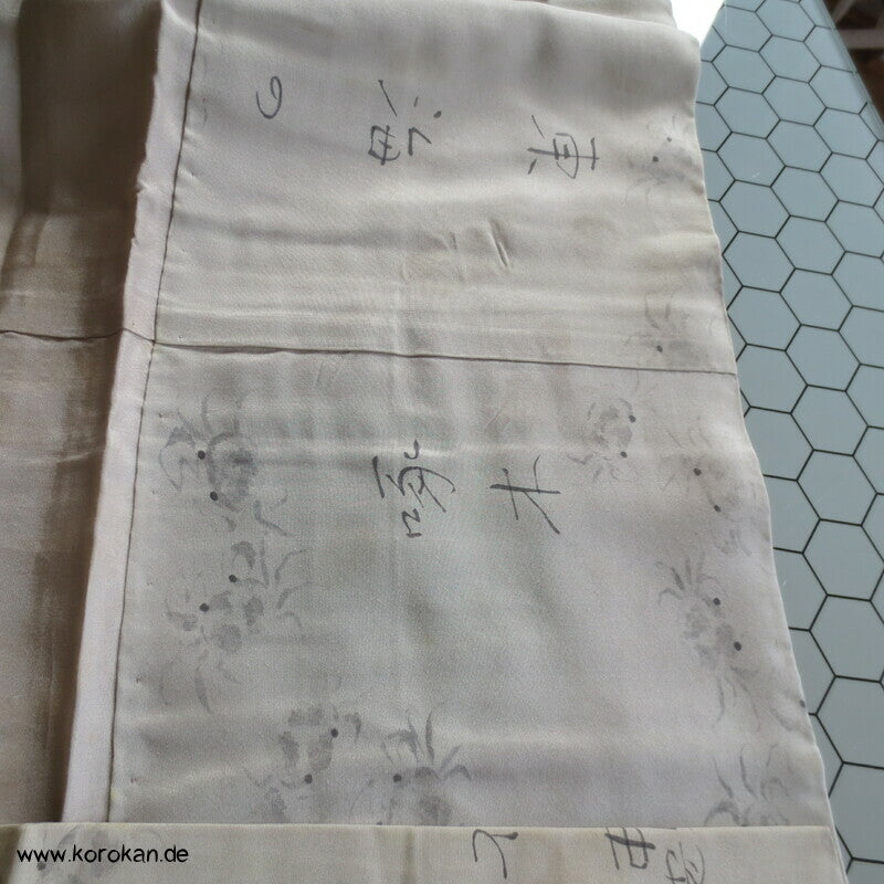 Krebse und Kanji Juban Unterkimono, Seide