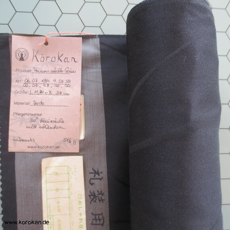abstrakte Gräser Kimono Seidensatin