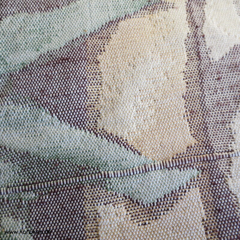 Fukuro / Nagoya Obi grob gewebte Seide mit Bambusmuster