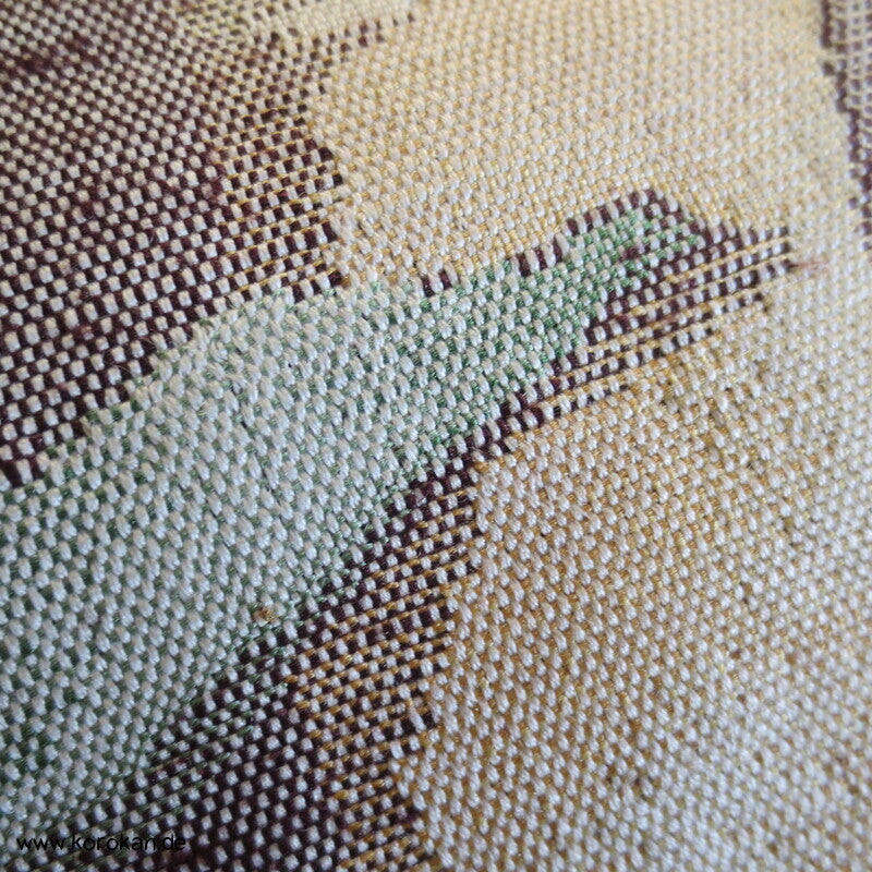 Fukuro / Nagoya Obi grob gewebte Seide mit Bambusmuster