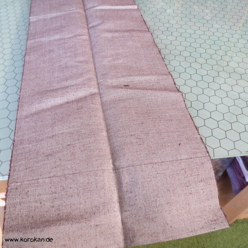 Fukuro / Nagoya Obi grob gewebte Seide mit Bambusmuster