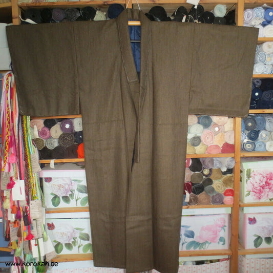 japanischer Hausmantel Wolle Hitoe Kimono