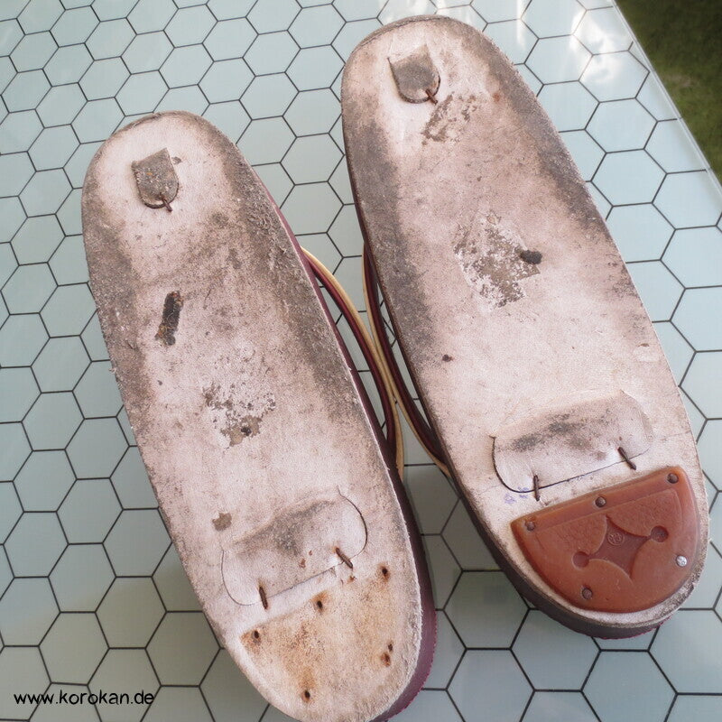 japanische Zori Zehensteg Sandalen Flechtmuster