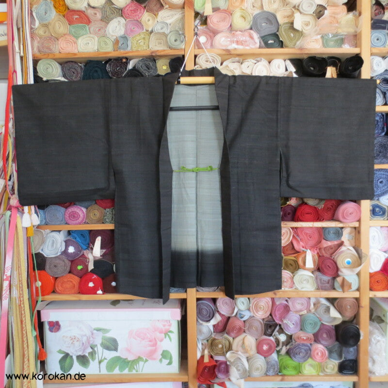 Rho Tsumugi Seide Haori - Kimono Jacke - für den Sommer