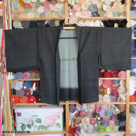 Rho Tsumugi Seide Haori - Kimono Jacke - für den Sommer