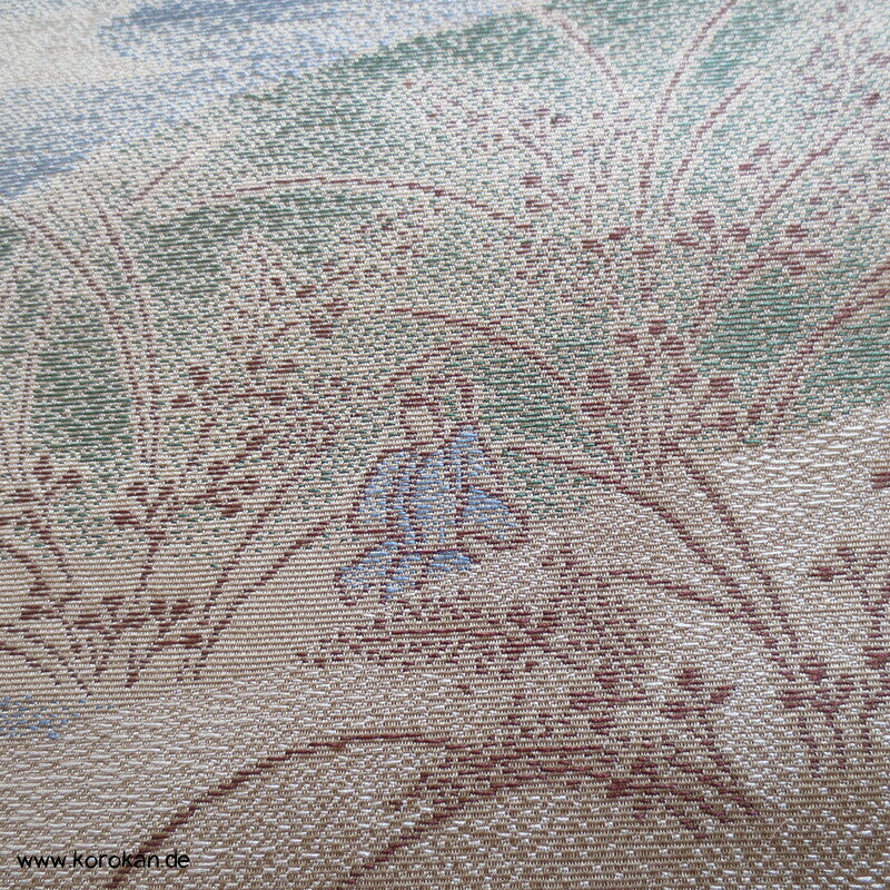 Szene aus alter Zeit Kimono Seidenjacquard