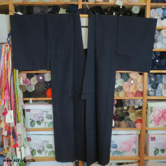 leichter feinmelierter Woll Hitoe Kimono