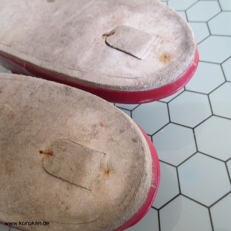 japanische Zori Zehensteg Sandalen Kikko Fächer