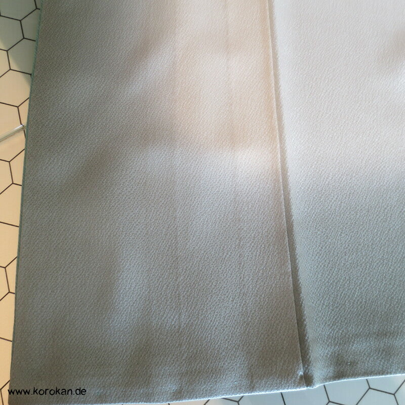 Tsukesage Kimono Seide handgemalte Fächer auf meergrün
