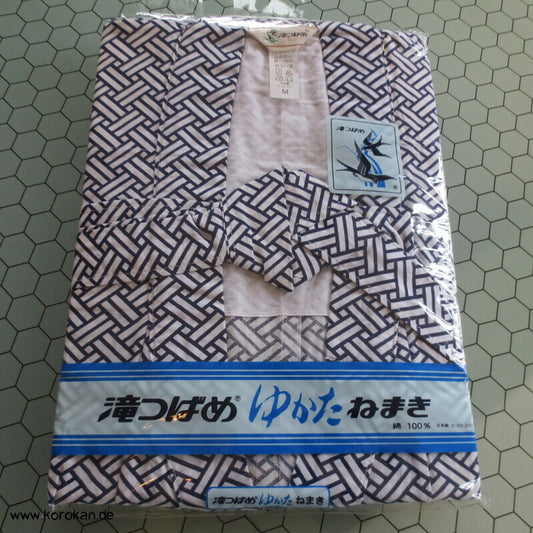 Higaki Nemaki - Kimono zum Schlafen, Baumwolle, originalverpackt