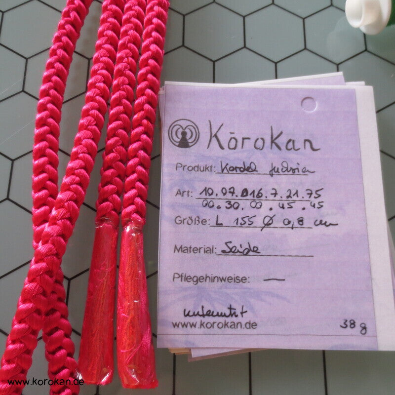 Kordel Obijime, Seide, fuchsiapink