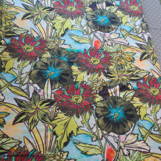 Asagao und Kiku Viscose Jersey