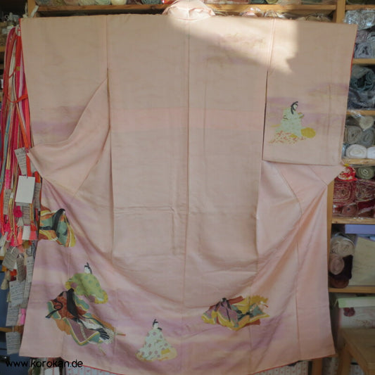 Murasaki Shikibu und Genji Homongi Kimono