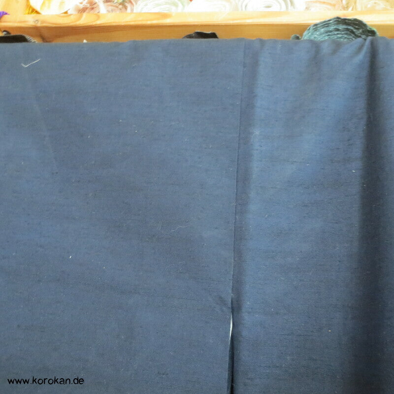 Tsumugi Seiden Kimono, schlicht blau