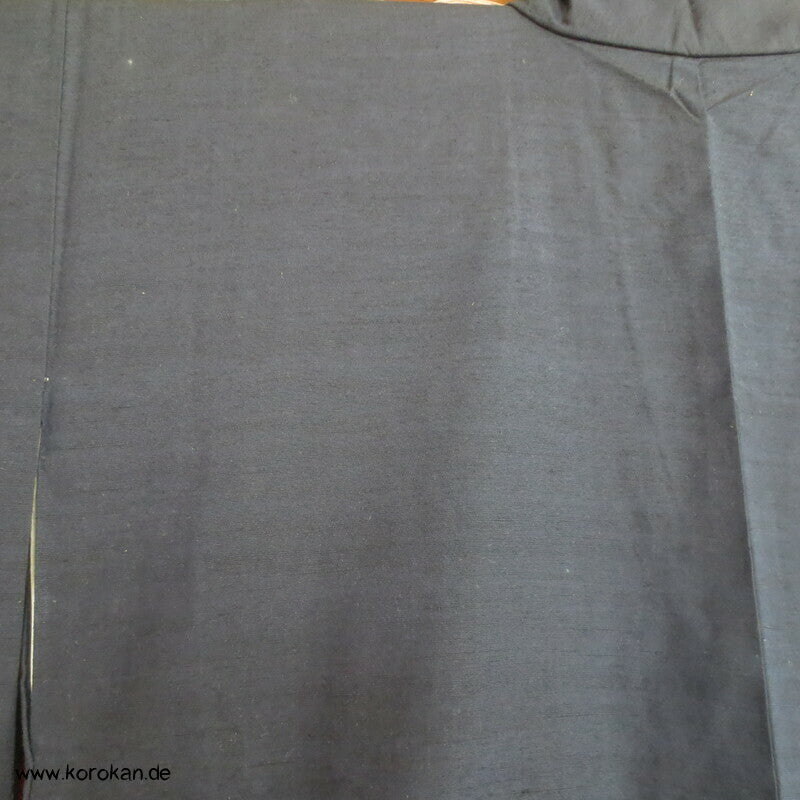 Tsumugi Seiden Kimono, schlicht blau