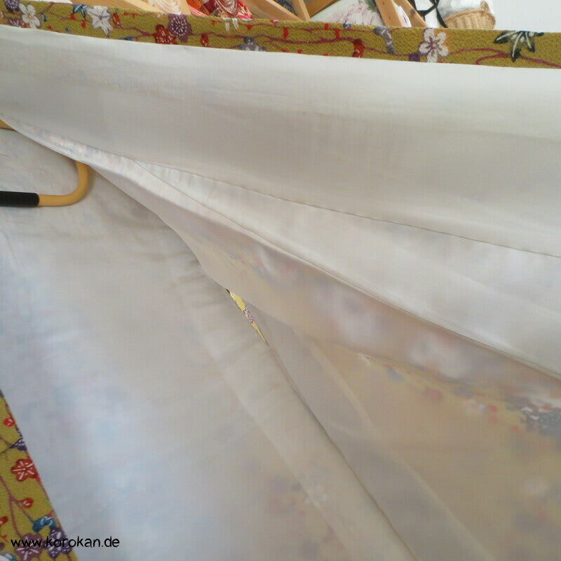 Vier Jahreszeiten Blumenrondelle Komon Kimono