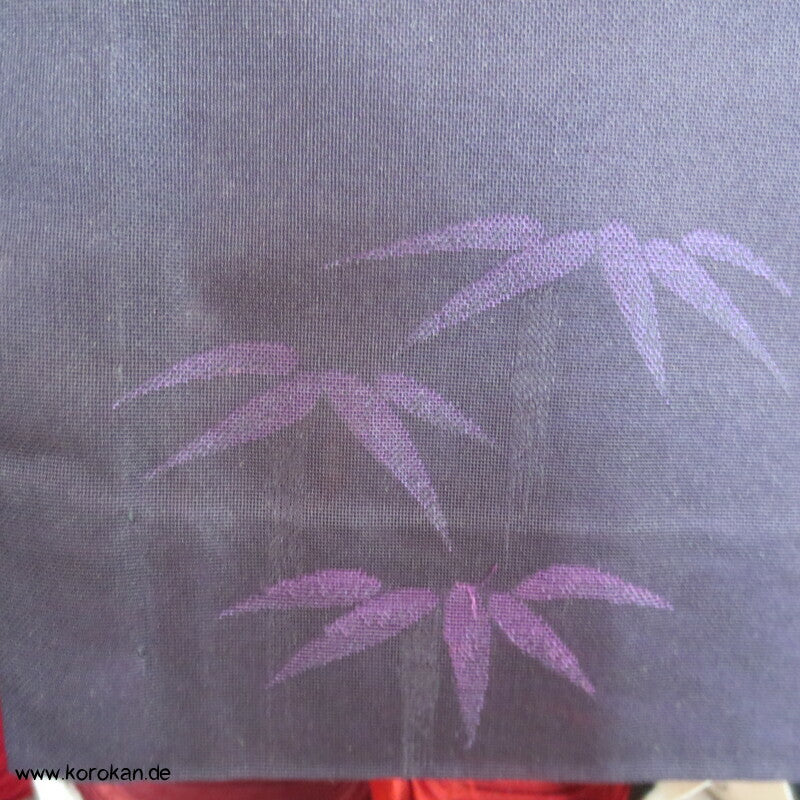 violetter Bambus Hitoe ungefütterter Kimono Sha Seide