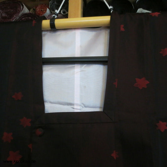 changierende Seide Ahornblatt Michiyuki Kimono Regenmantel