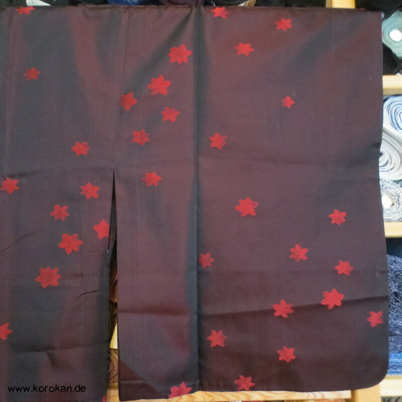 changierende Seide Ahornblatt Michiyuki Kimono Regenmantel