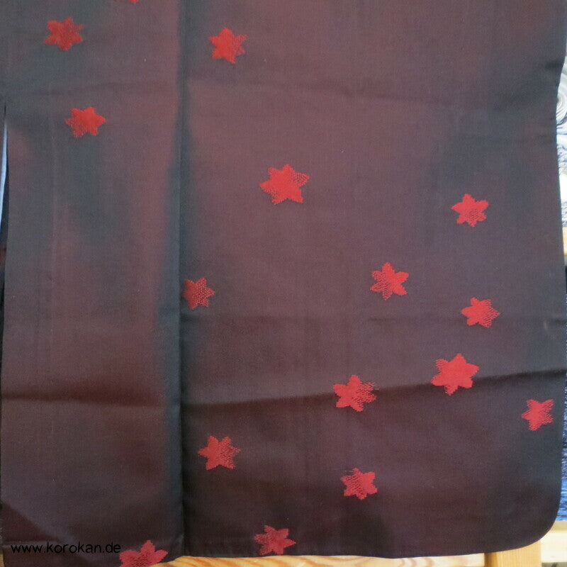 changierende Seide Ahornblatt Michiyuki Kimono Regenmantel