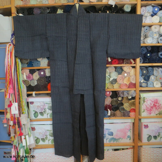 Tatewaku Streifen Jofu Hanf Hitoe Kimono