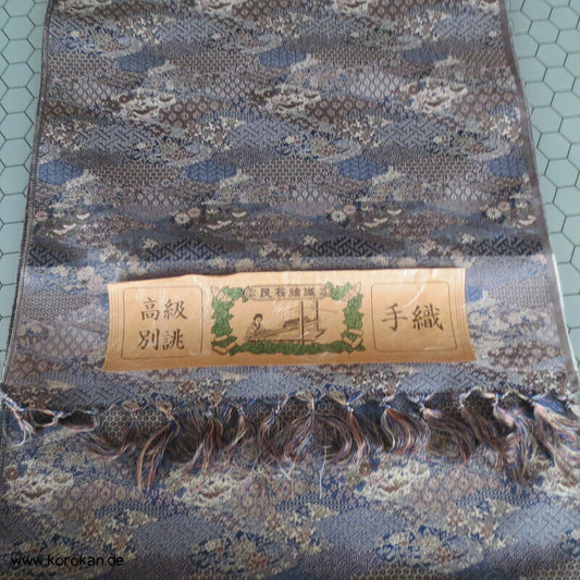 Kiribame Steinplatten Mustermix Seiden Jacquard Kimono Tanmono Stoffrolle