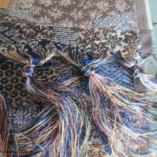 Kiribame Steinplatten Mustermix Seiden Jacquard Kimono Tanmono Stoffrolle