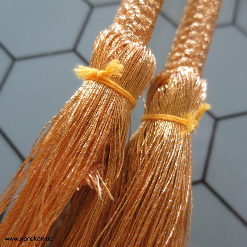 Seiden Obijime Kimonoband, rund, gold, wie neu