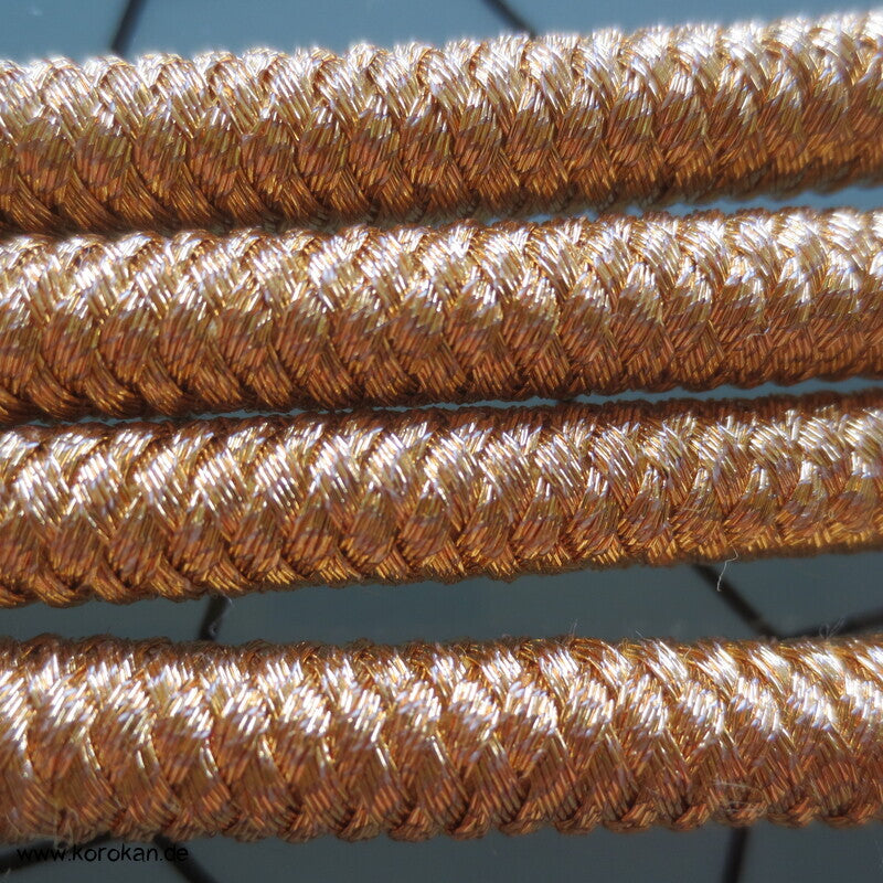 Seiden Obijime Kimonoband, rund, gold, wie neu