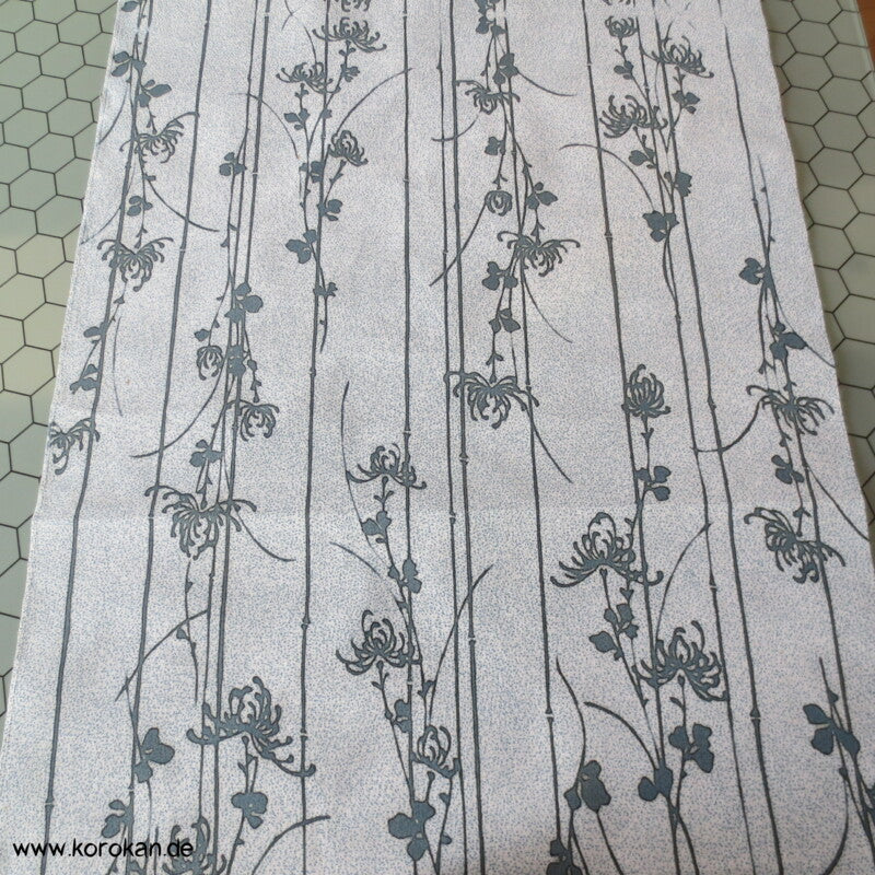 Rangiku Chrysanthemen doppelseitiger Yukata Kimono Baumwollstoff
