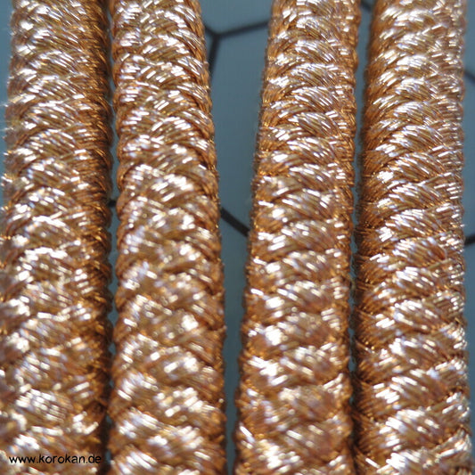 Seiden Obijime Kimonoband, rund, gold, wie neu