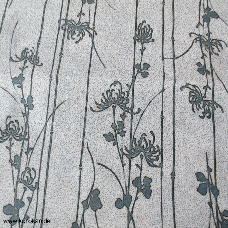Rangiku Chrysanthemen doppelseitiger Yukata Kimono Baumwollstoff