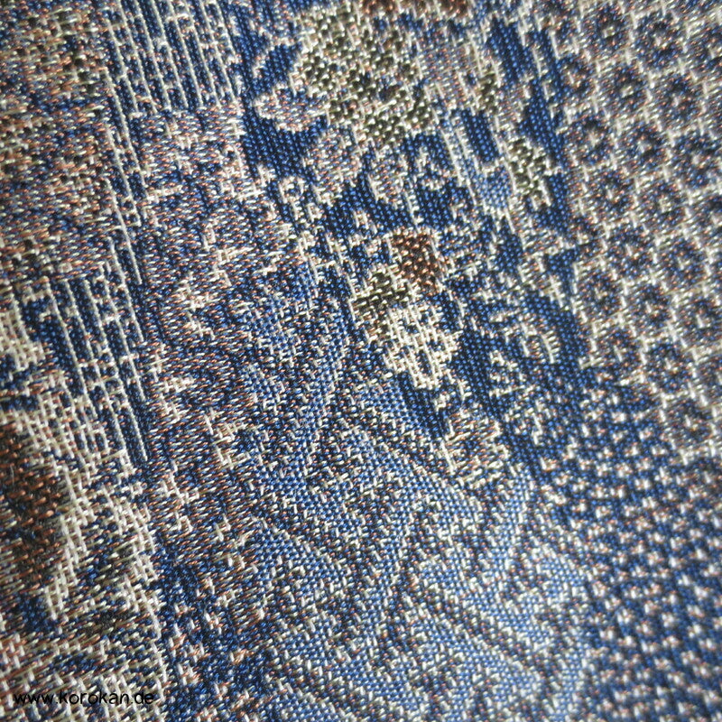 Kiribame Steinplatten Mustermix Seiden Jacquard Kimono Tanmono Stoffrolle