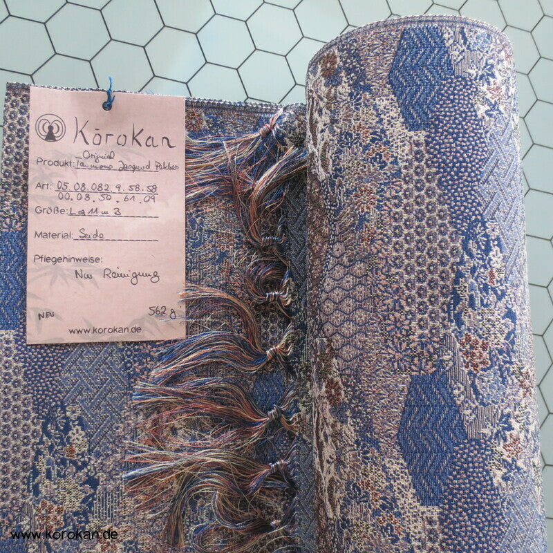 Kiribame Steinplatten Mustermix Seiden Jacquard Kimono Tanmono Stoffrolle