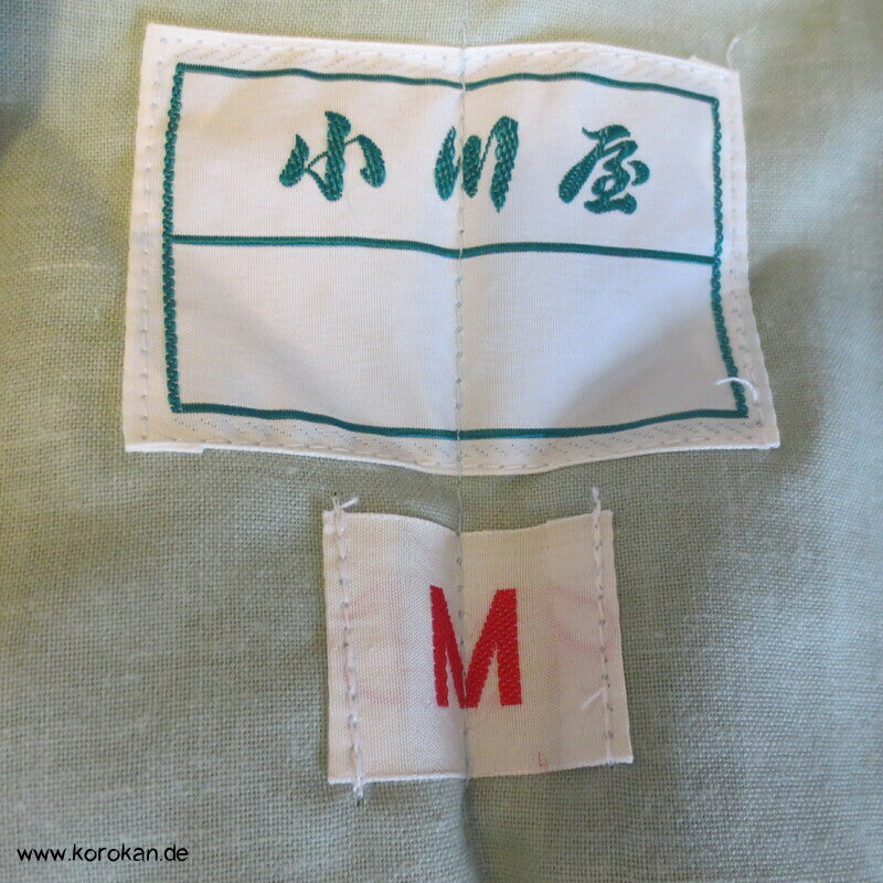 Streifen mit Fächern Yukata Kimono, reine Baumwolle