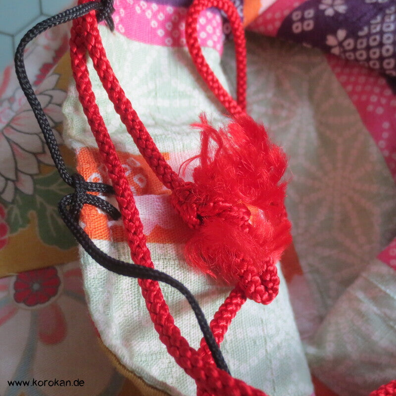 Kinchaku Zugbeutel - Tasche Baumwolle für Yukata Kimono