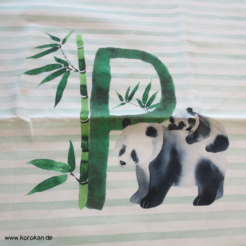 Panda Panel Baumwoll Jersey OjuTie