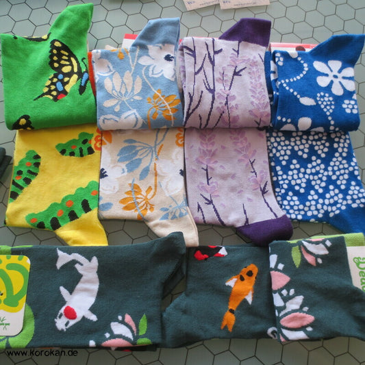 Dedoles Bambus Socken mit japanischen Motiven