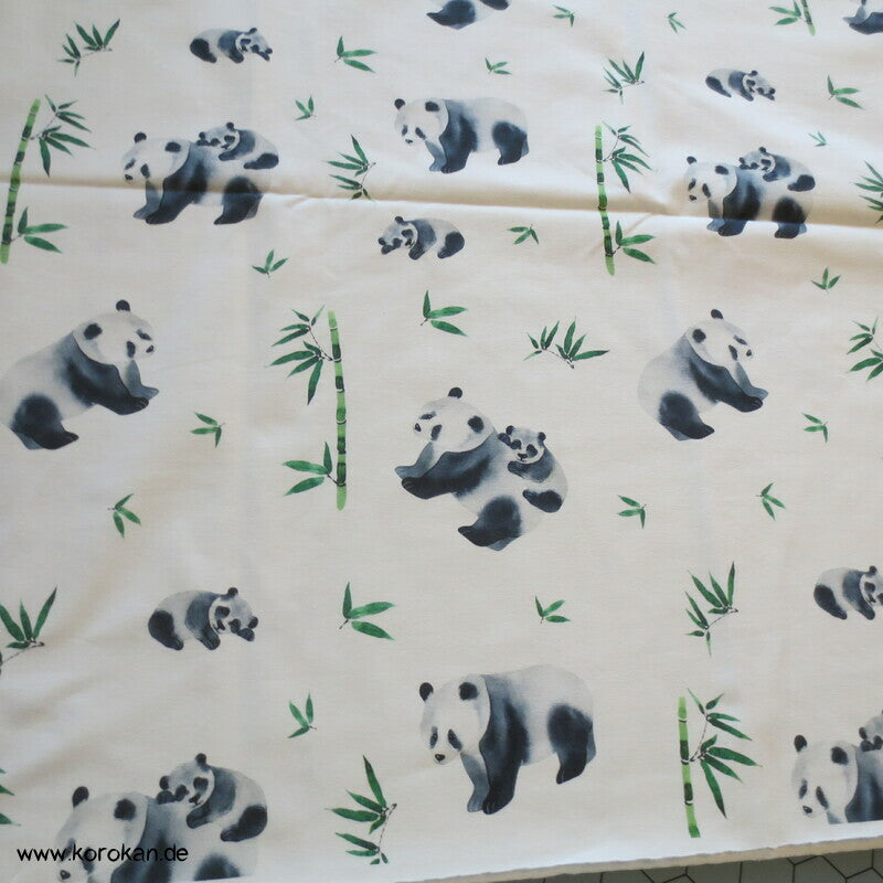Panda Panel Baumwoll Jersey OjuTie