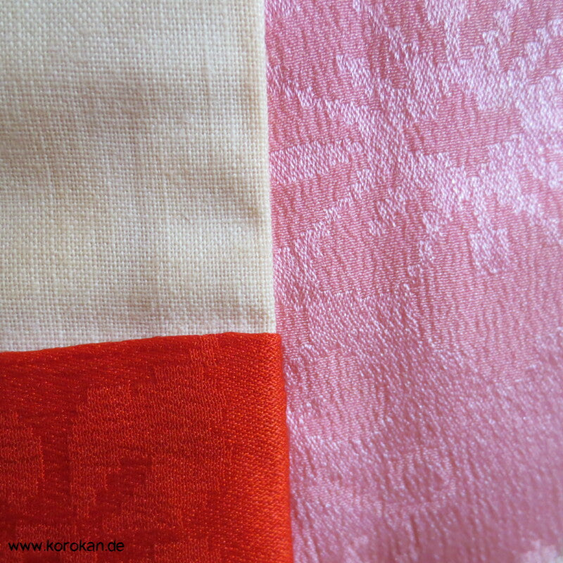 Wolken Shibori Seidendamast Juban Kimono
