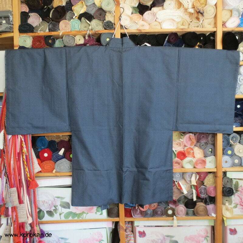 Daimiyo Prozession Futter Haori Tsumugi Kasuri Seide Männer Kimono Jacke