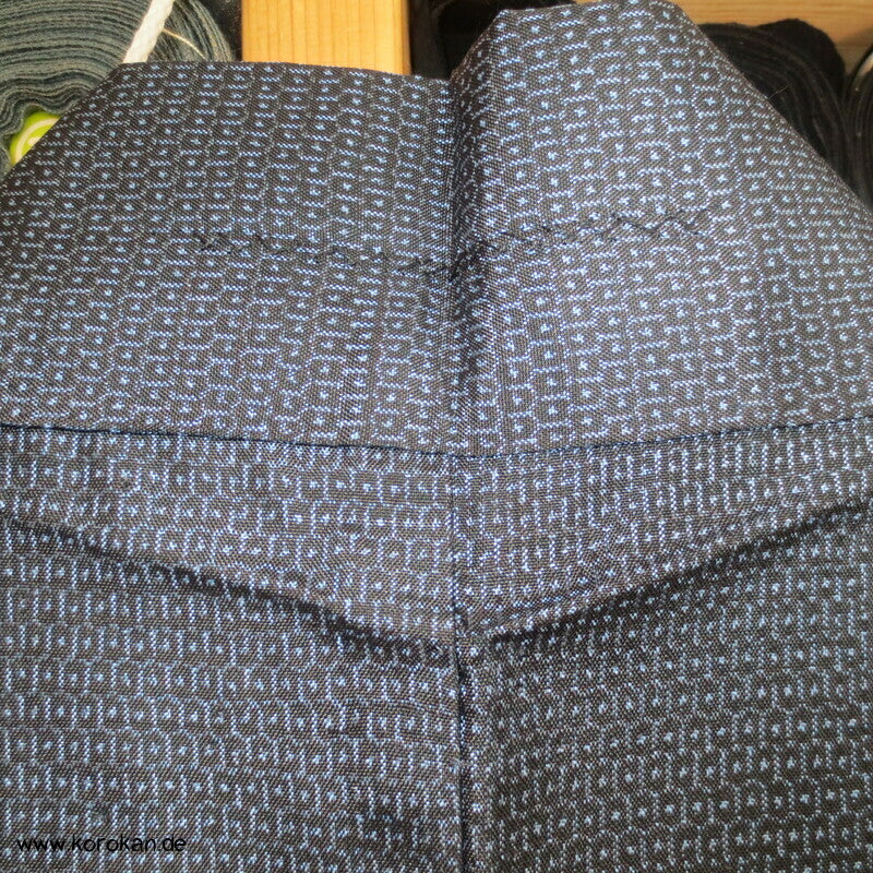 Daimiyo Prozession Futter Haori Tsumugi Kasuri Seide Männer Kimono Jacke