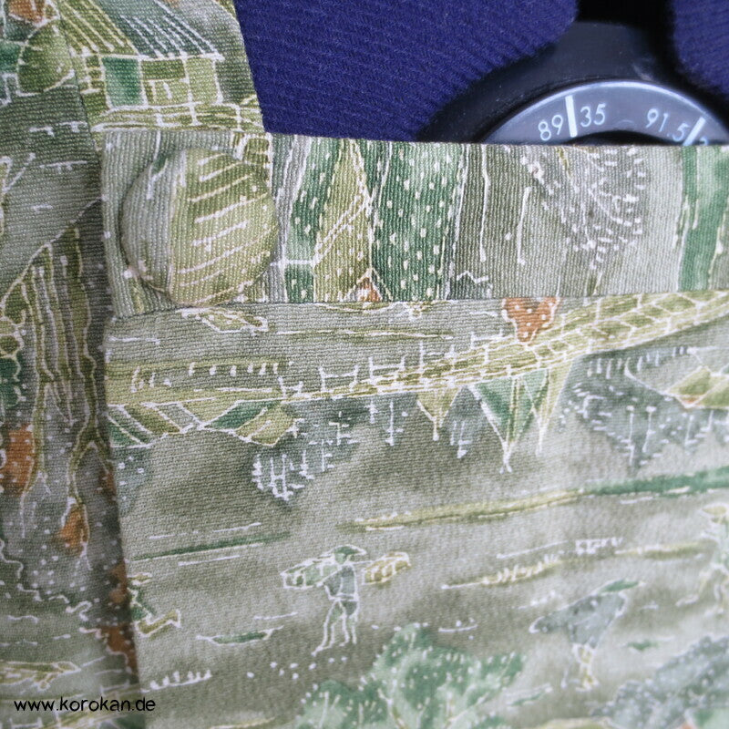 grüne Landschaft Tsumugi Seide Michiyuki Jacke