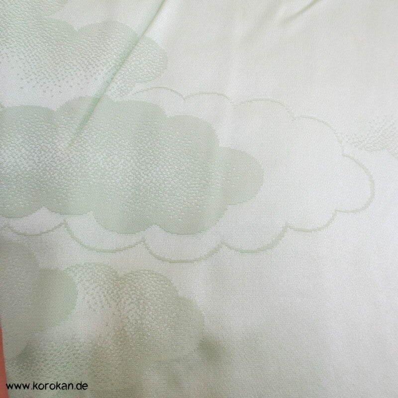 Blumenwagenstickereien Furisode Seiden Kimono