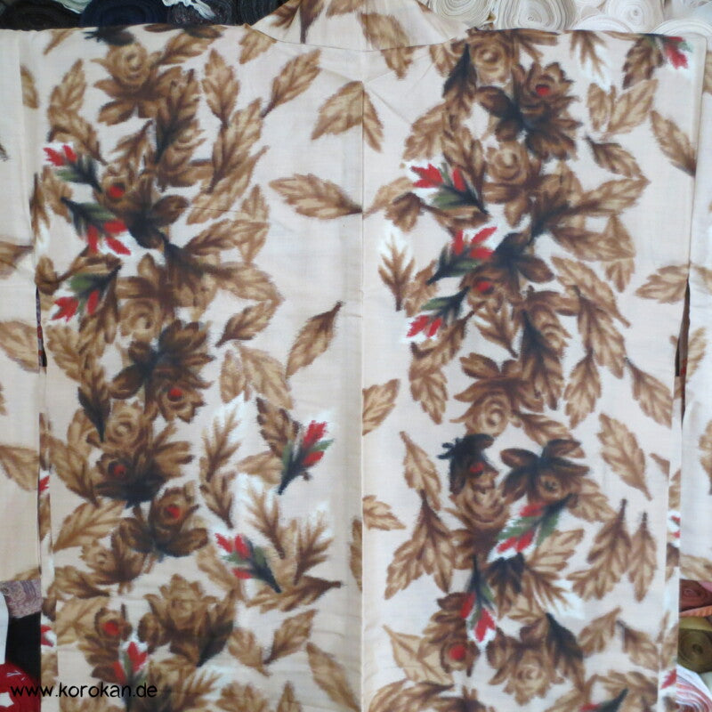 Herbstlaub Meisen Seiden Haori Kimono Jacke