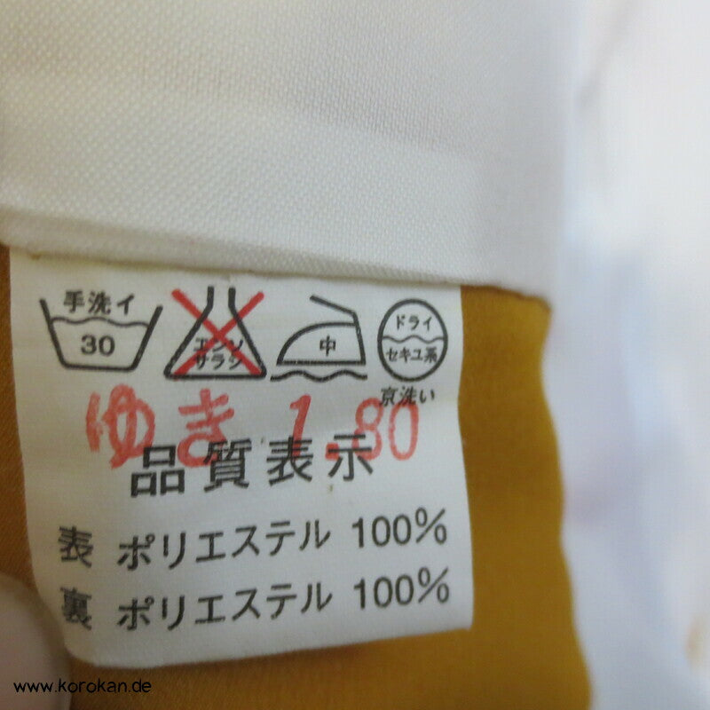 japanischer samtiger Synthetik Velour Chu Furisode Kimono, Hausmantel