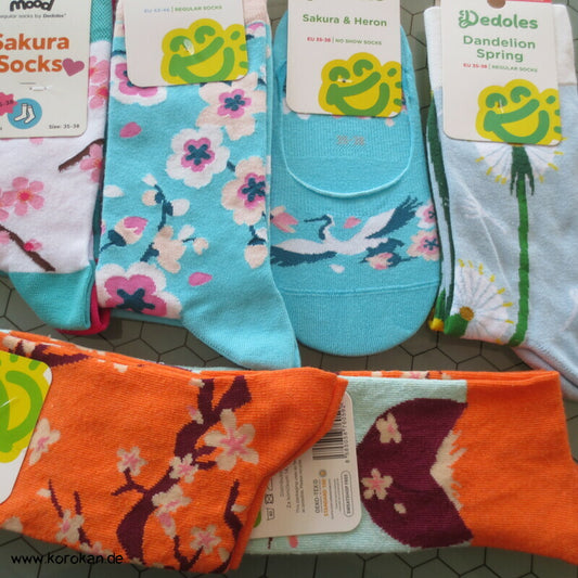 Dedoles Baumwoll Socken mit japanischen Motiven