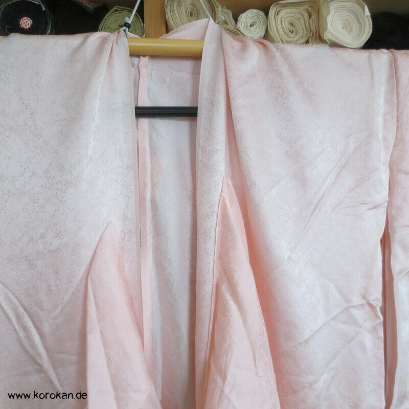 Shibori Goldkraniche Seidendamast Karieba für Juban