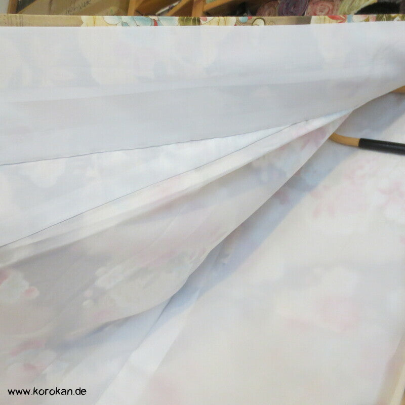 japanischer samtiger Synthetik Velour Chu Furisode Kimono, Hausmantel