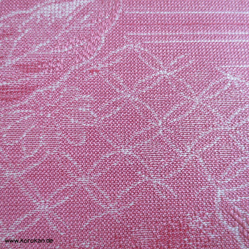 Blätter, klassische Muster Seide / Wolljacquard Kimono Tanmono